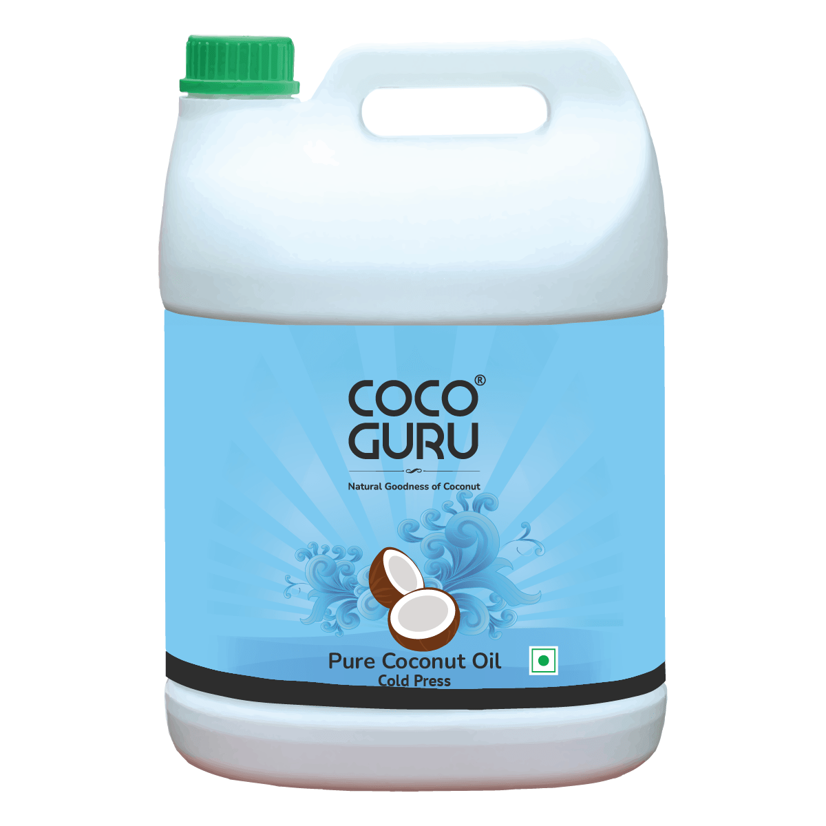 Cold Pressed Coconut Oil in Jerry Can 5 kgs (5.5 Litres) - Cocoguru Coconut Oil