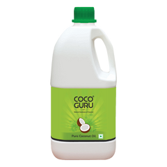 High Grade Coconut Oil in Jerry Can 2 Litres - Cocoguru Coconut Oil