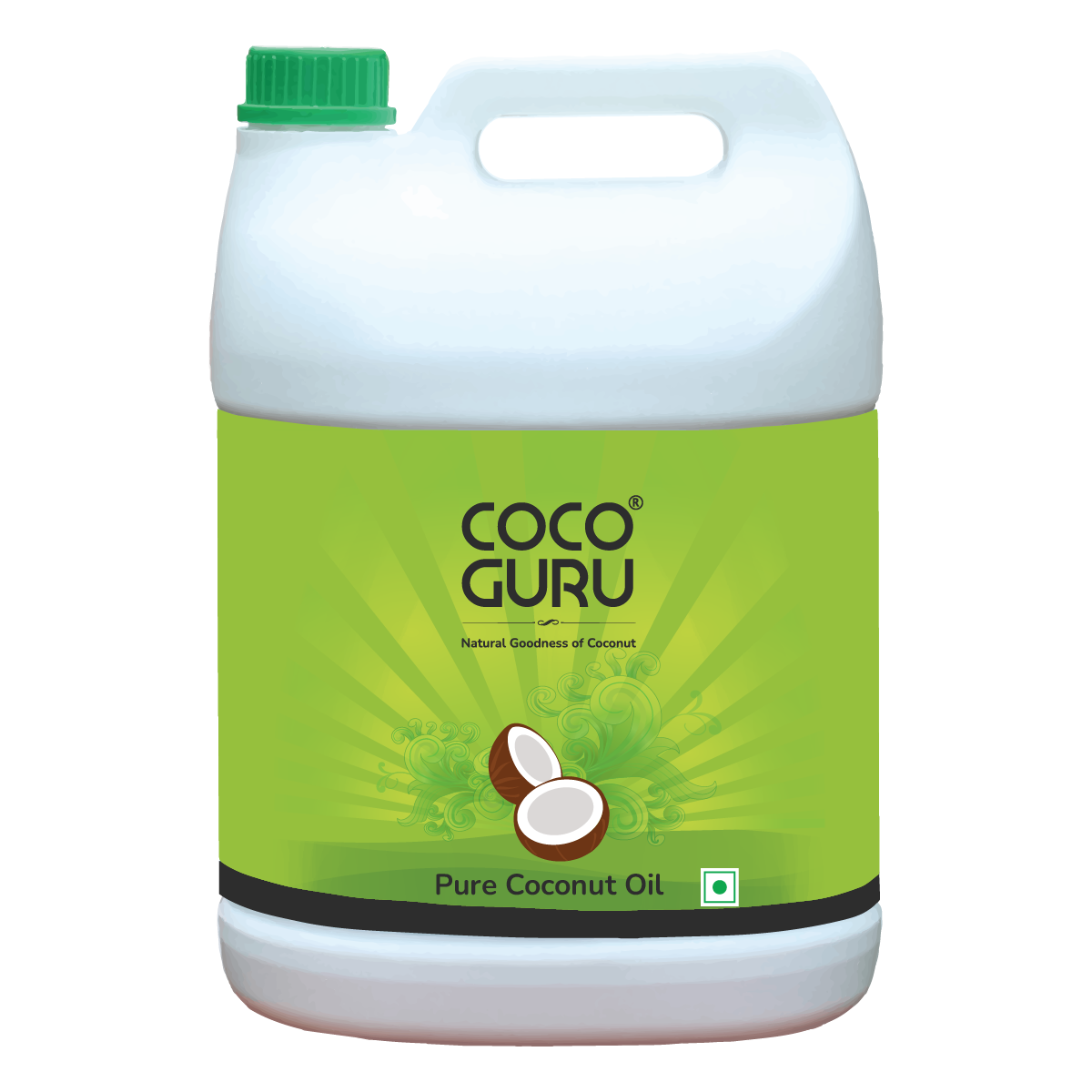 High Grade Coconut Oil in Jerry Can 5 kgs (5.5 Litres) - Cocoguru Coconut Oil