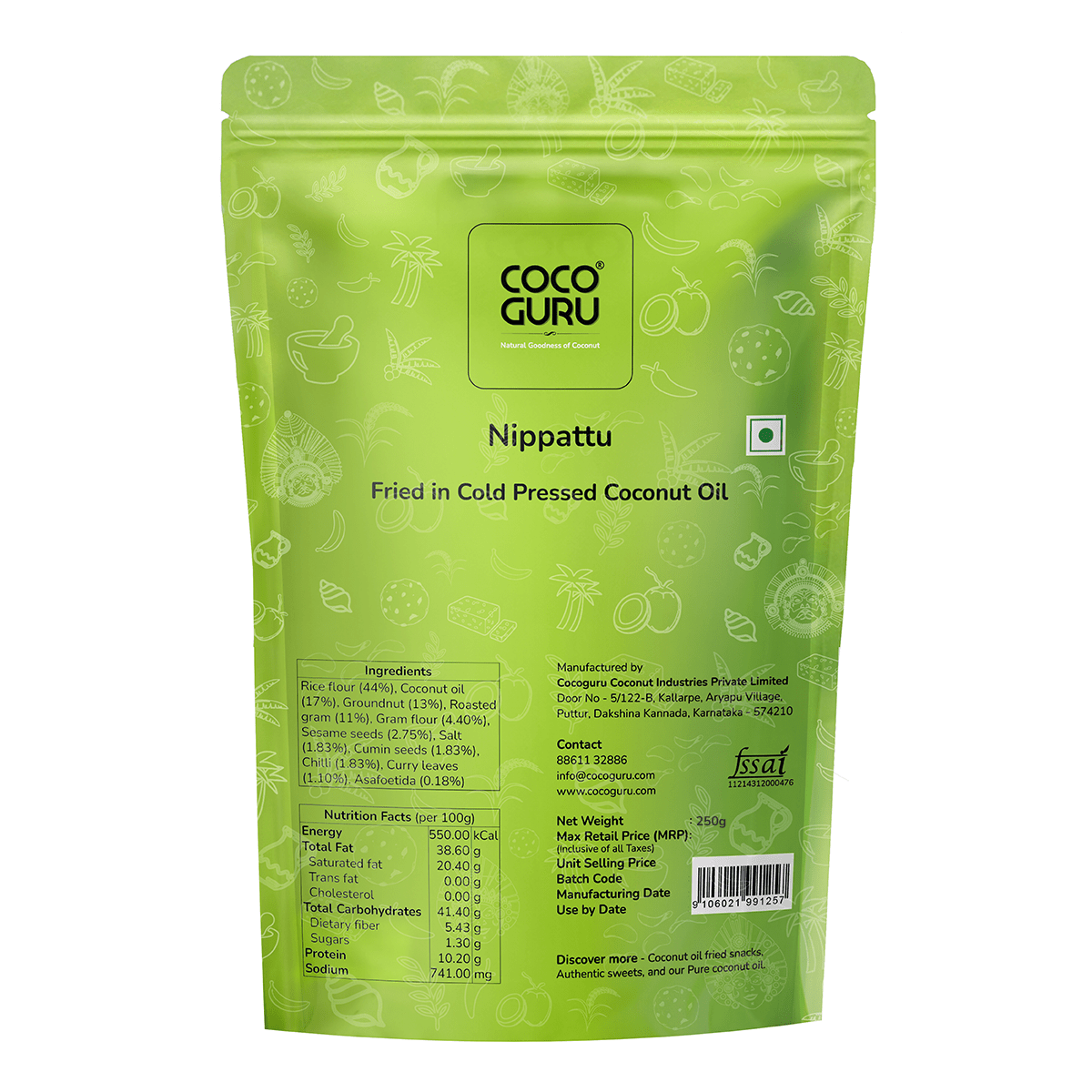 Nippattu 250 g - Cocoguru Coconut Oil