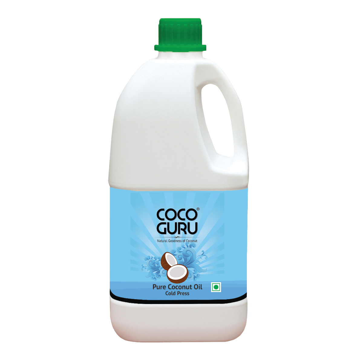 Cold Pressed Coconut Oil in Jerry Can 2 Litres - Cocoguru Coconut Oil