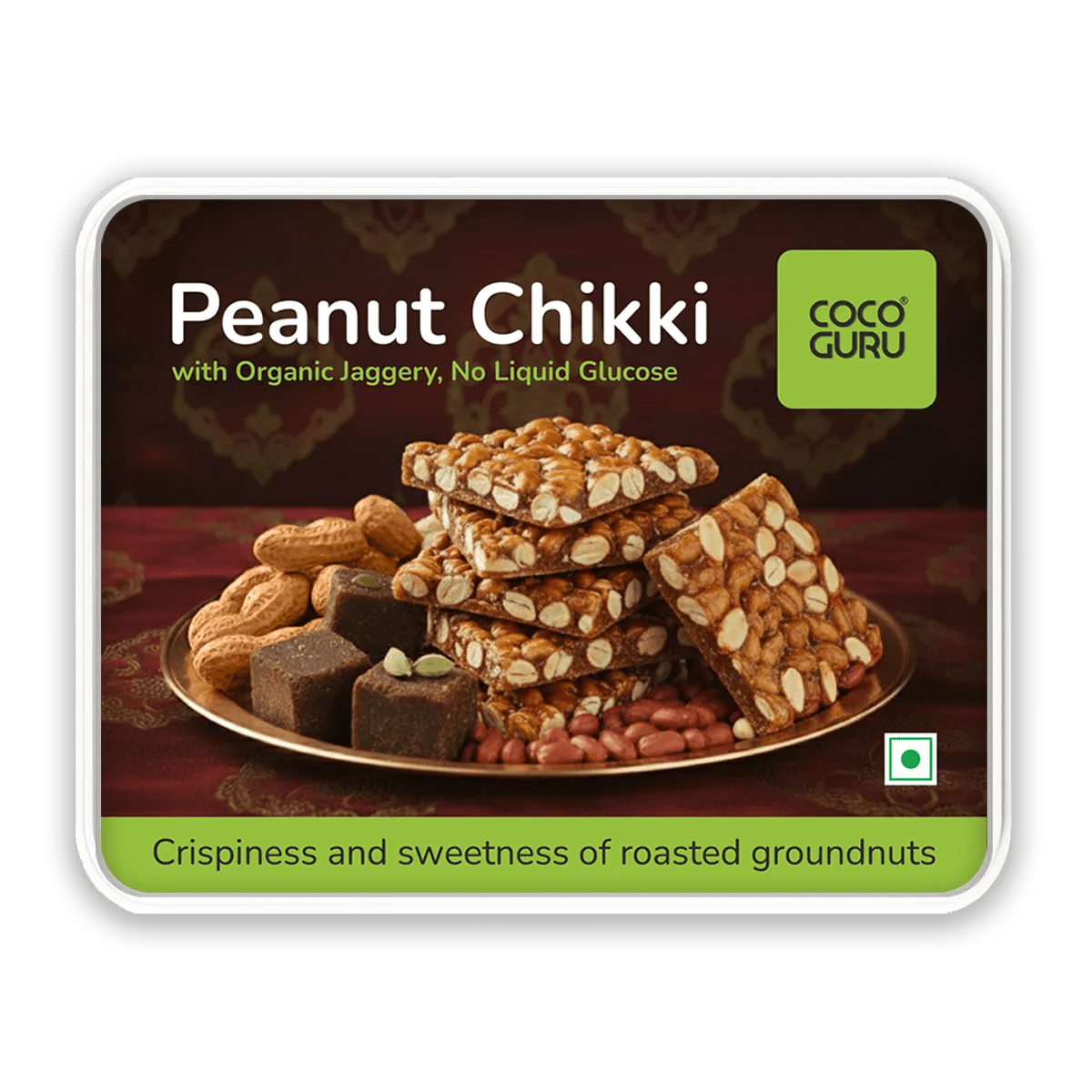 Peanut Chikki 250 g - Cocoguru Coconut Oil
